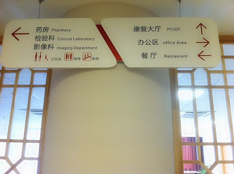 中央指引牌